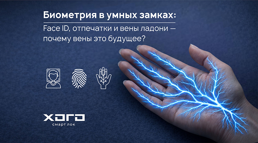 Биометрия в умных замках: Face ID, отпечатки и вены ладони — почему вены это будущее?