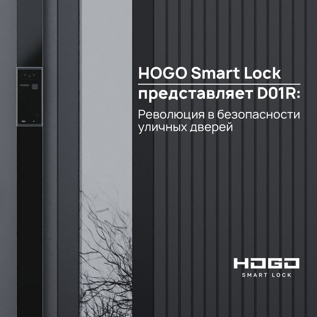 HOGO Smart Lock представляет D01R: революция в безопасности уличных дверей